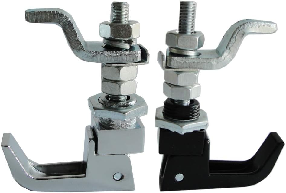 2PCS Black Powder Coated Lift and Turn Compression Latch, Adjustable Grip¡