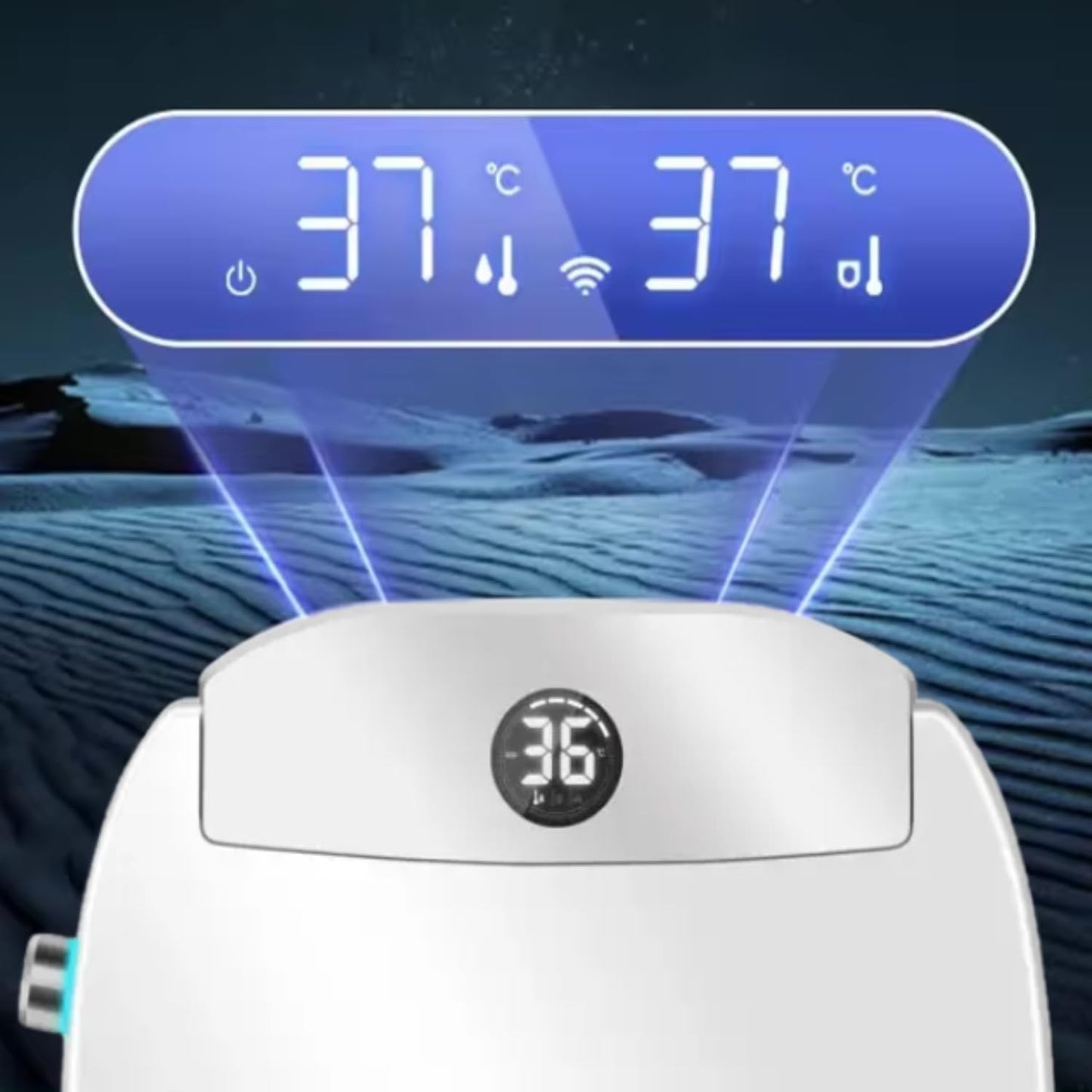 Electric Bidet Toilet Seat, Auto Open/Close Lid & Seat with Radar Sensor, Unlimited & Filtered Warm Water, 8 Modes Spa Wash, Warm Air Dryer, Heated Seat, 10-year warranty. (TB-54E, Elongated)