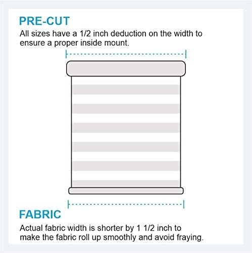 Shadesu Custom Size Zebra Blinds for Windows, 73" W x 72 H, Brown, Dual Layer Free-Stop Zebra Shades, Light Control for Day and Night, Sheer Blinds for Indoor Windows, Bedroom, Kitchen