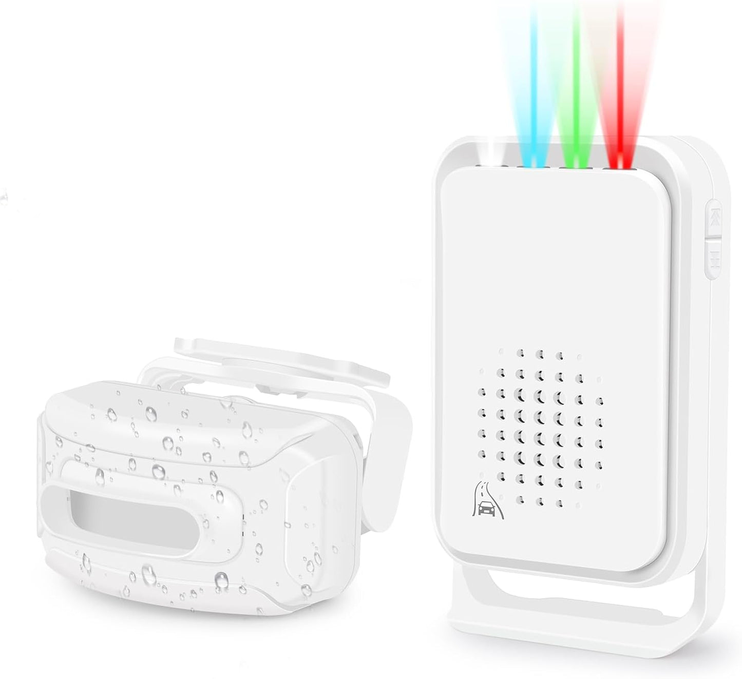 GREENCYCLE Outdoor Motion Sensors with Alarm, Driveway Alarms Wireless Outside Weatherproof, Motion Detection Chime IP64 Waterproof 900ft Long Range Loud Chime Protect Property Security Alert System