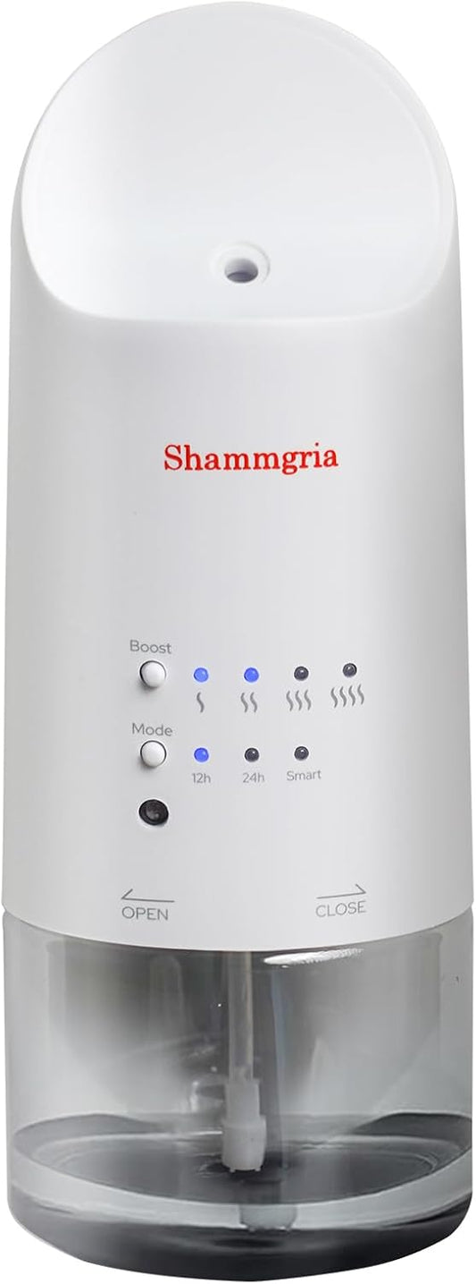 2026 Plug-in Essential Oil Diffuser – Waterless Scent Diffuser, Smart Wall Diffuser for Home, Office, & Spa, Covers Up to 500 Sq. Ft., 160ML Capacity, Portable Aromatherapy Aroma Diffuser, White