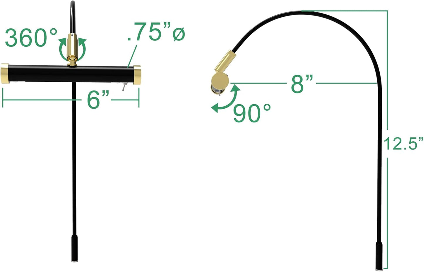 Cocoweb 6 Inch Tru-Slim Chrome Picture Light - LED, 2700K, Adjustable Arm, Plug-in, Toggle Switch, Sleek and Compact Design