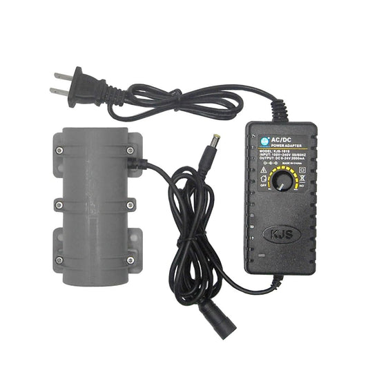24V Vibration Motor, with 110V Adjustable Speed Power Adapter, 3800RPM, Rotary Speed for Massage Bed Vibration Alert Chair, Shaker Motor
