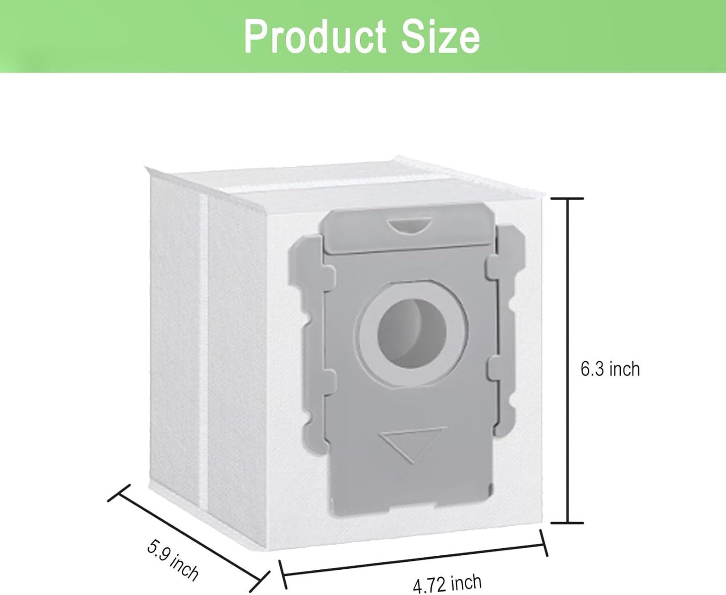 24 Pack Vacuum Bags Compatible with iRobot Roomba i7 i7+ i3 i3+ i8 i8+ j5+ i5+ i4 i4+ i1+ i6 i6+ j5+ j7 j7+ s9 s9 Plus Bags Automatic Dirt Disposal Bags