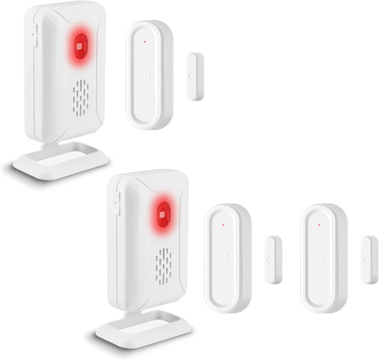 GreenCycle Door Sensor Chime When Door Opens, Entry Alert Chime for Business/Home/Office/Store, 600FT Range, 36 Chimes 4 Adjustable Volume, 3 Sensors + 2 Receivers