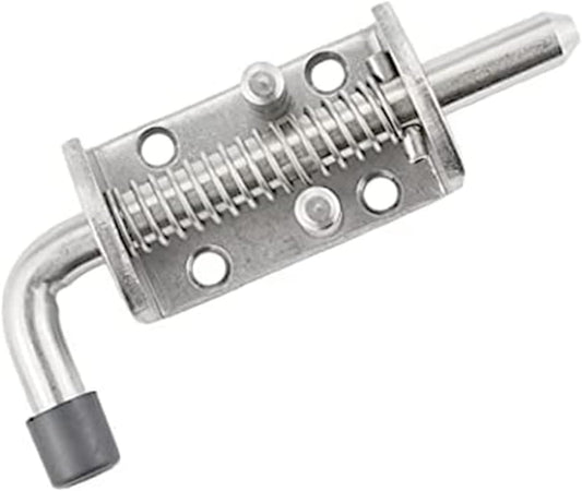 Heavy Duty 304 Stainless Steel Spring Pin Latch Lock Assembly for Doors Cabinets and Utility Trailer Gate -136mm/155mm/165mm (1 pcs) (12X155)