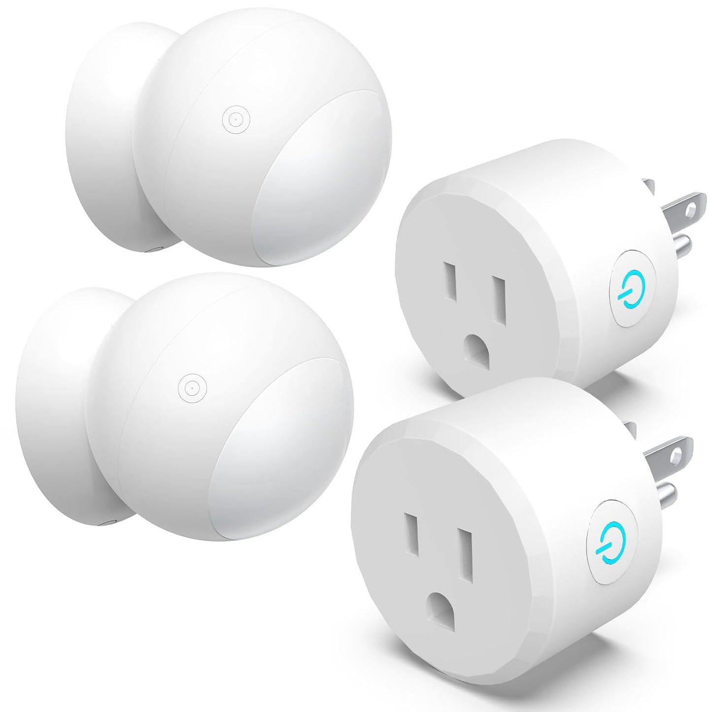 2 Pack Wireless Motion Sensor Outlet, Plug-in PIR Infrared Motion Activated Switch for Light Home Appliances Control, Motion Detector Socket for Bathroom, Garage, Laundry Room Lamps Exhaust Fan