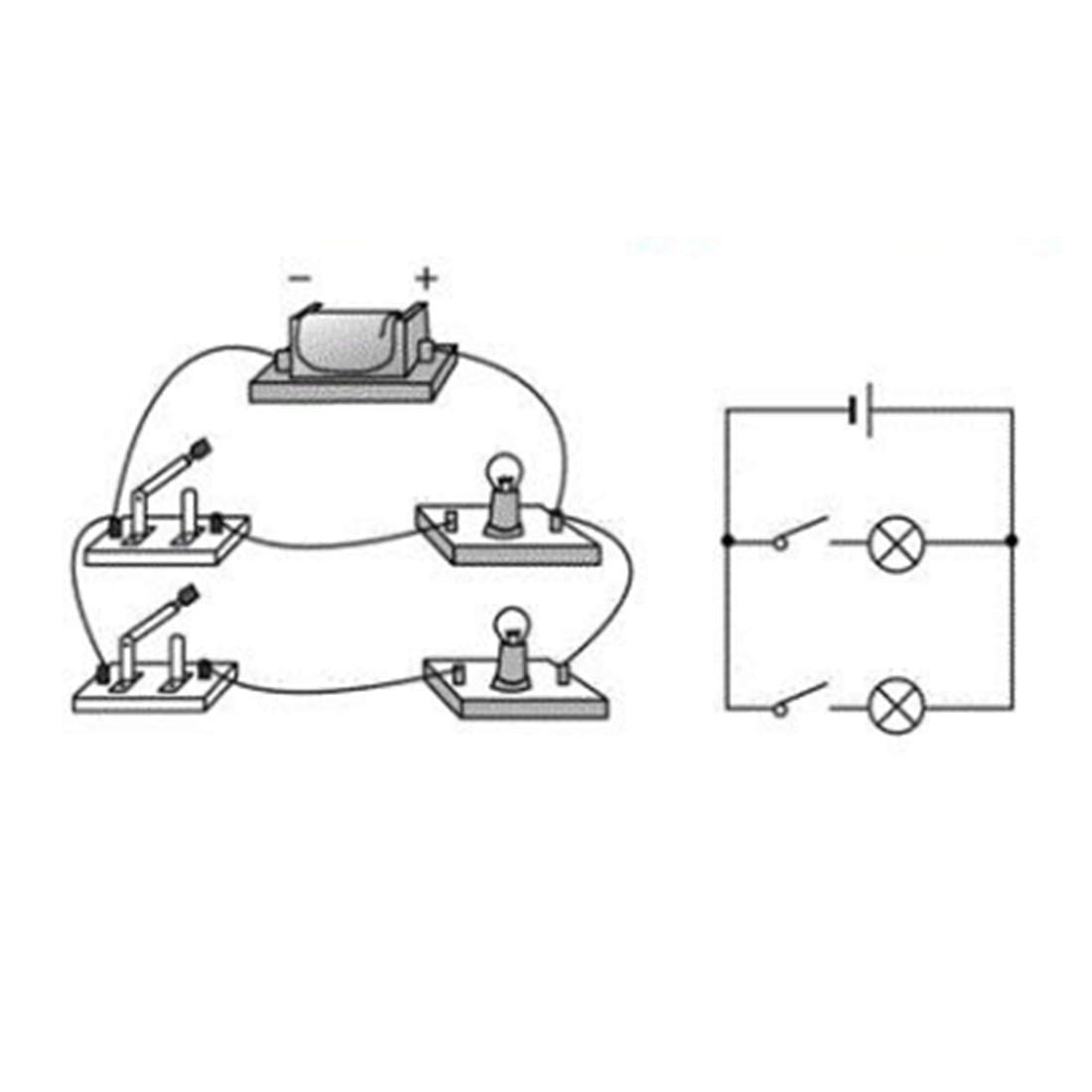 20pcs Circuit Wire connectors:Science Wire Used for Battery Holder/Knife Switch/Bulb Holder Electricity Connection,Great for Demos Teaching Basic Principles of Electricity