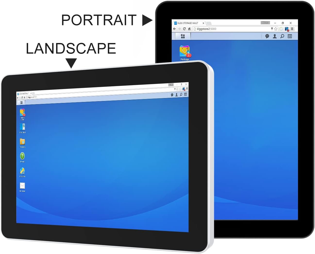 GreenTouch 8 Inch Multi-Point Capacitive Touch Screen Display -1024 * 600 Resolution -HDMI/VGA Input Silver Bezel