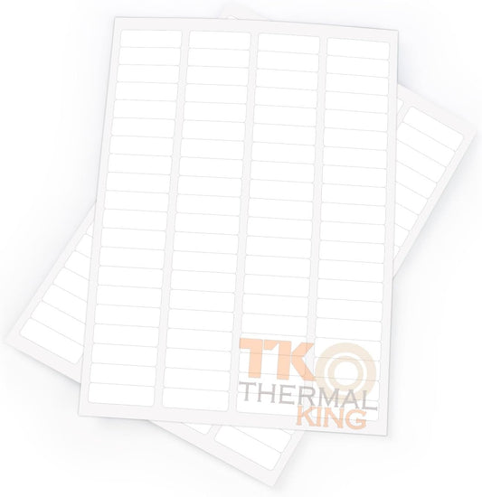 1/2" x 1-3/4" 100 Sheets Easy Peel White Blank Sticker Mailing Shipping Address 8,000 Labels (80 Labels/Sheet)