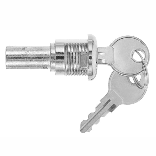 1 Set Vending Machine Cylinder Lock (1 Lock + 2 Keys), Silver Metal Tubular Lock for Gumball/Candy/Capsule Toy Machines & Storage Units