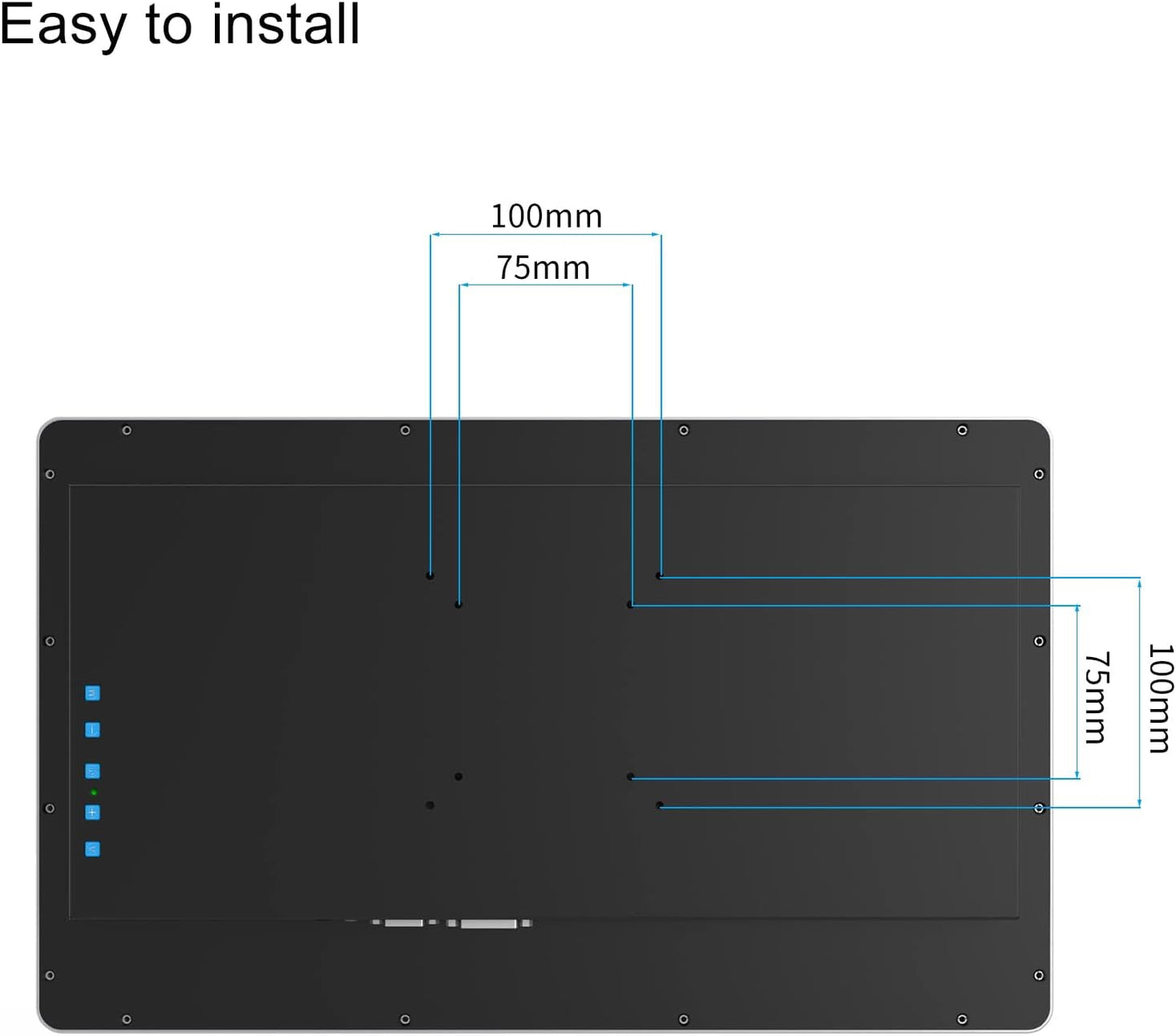 GreenTouch 18.5 Inch Desktop Wall Mountable Multi PCAP Touch Screen Monitor HDMI/VGA/DVI Interface 1366 * 768 Resolution Display
