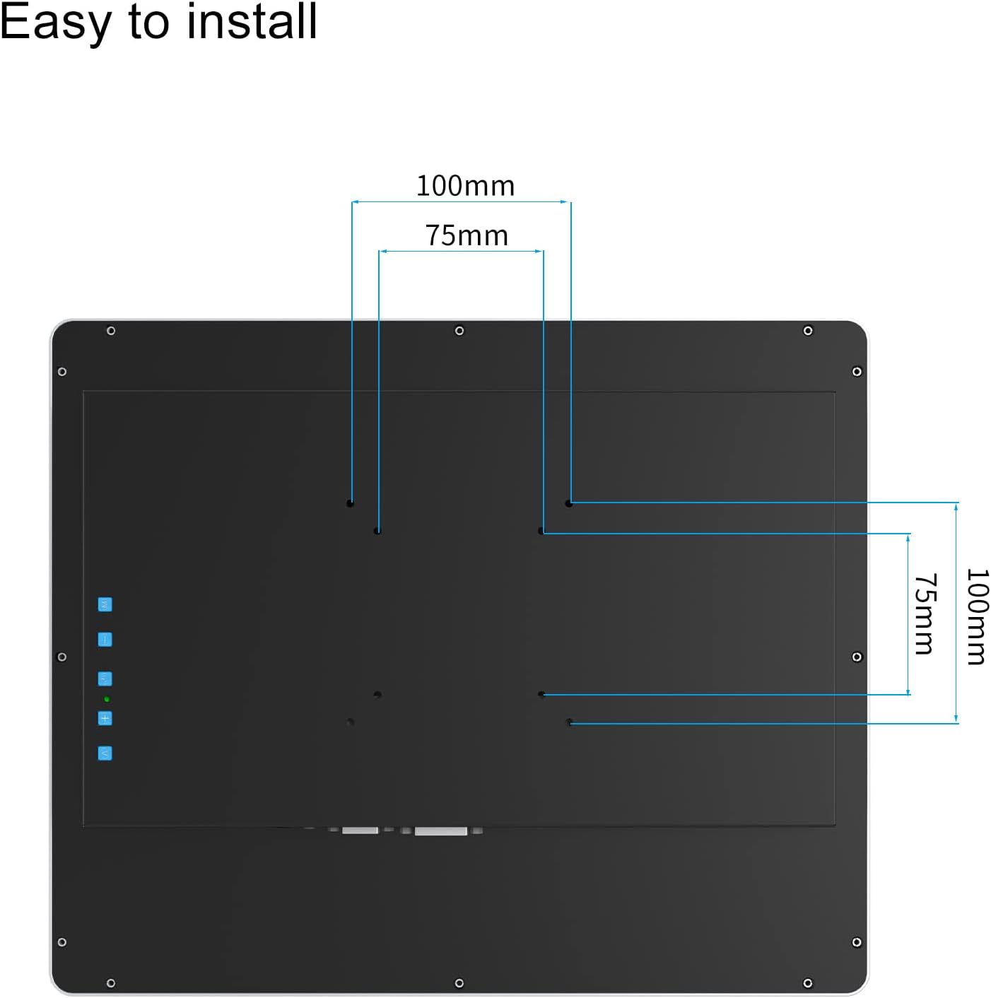 GreenTouch 17 Inch Industrial Open Frame PCAP Multi-Touch Touch Screen Monitor - 1280 * 1024 @60HZ - HDMI/VGA/DVI Input