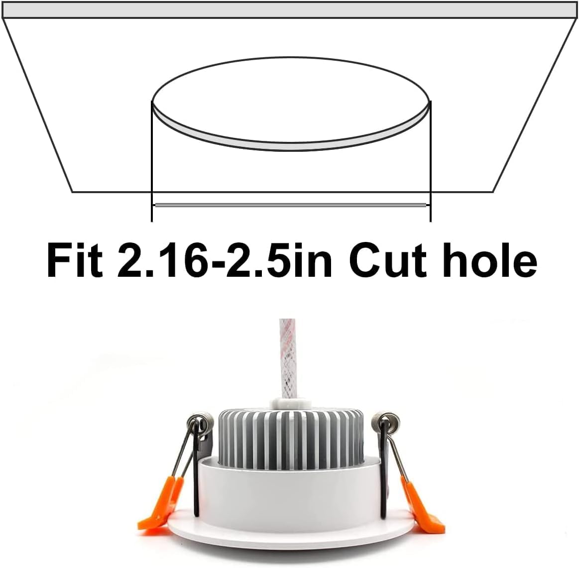 YGS-Tech 2 Inch LED Recessed Lighting, Dimmable Downlight 3W(35W Halogen Equivalent), CRI80, 4000K Natural White Ceiling Light with LED Driver (24 Pack)