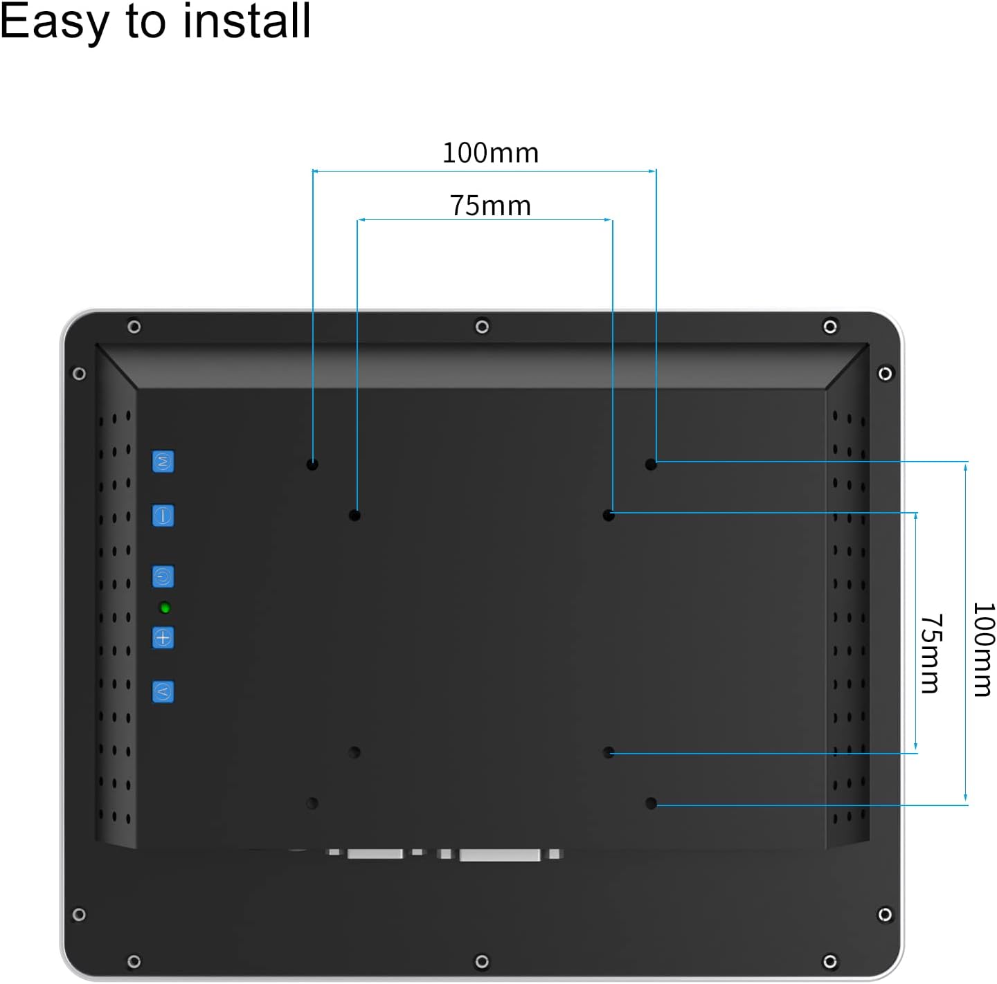 GreenTouch 10.4 Inch PCAP Multi-Touch Touchscreen Monitor - HDMI/VGA/DVI Port Built-in for Kisok - 800 * 600 Resolution