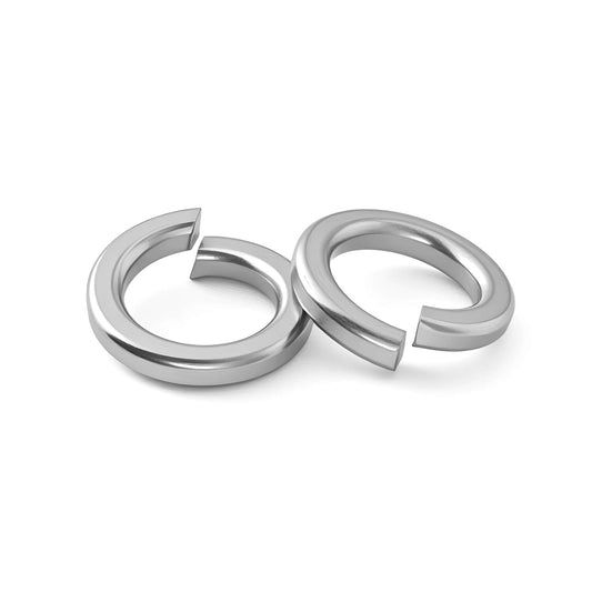 1/4'' (100 Pack) Split Lock Washer, (18-8) 304 Stainless Steel Spring Lock Washer