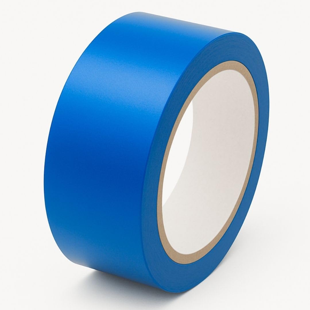 GTSE 2 inch x 108 ft Blue PVC Vinyl Floor Tape, Safety Marking Tape, 6 mil Thick, Suitable for Dance Floors, Gyms, Warehouses, Sports Facilities