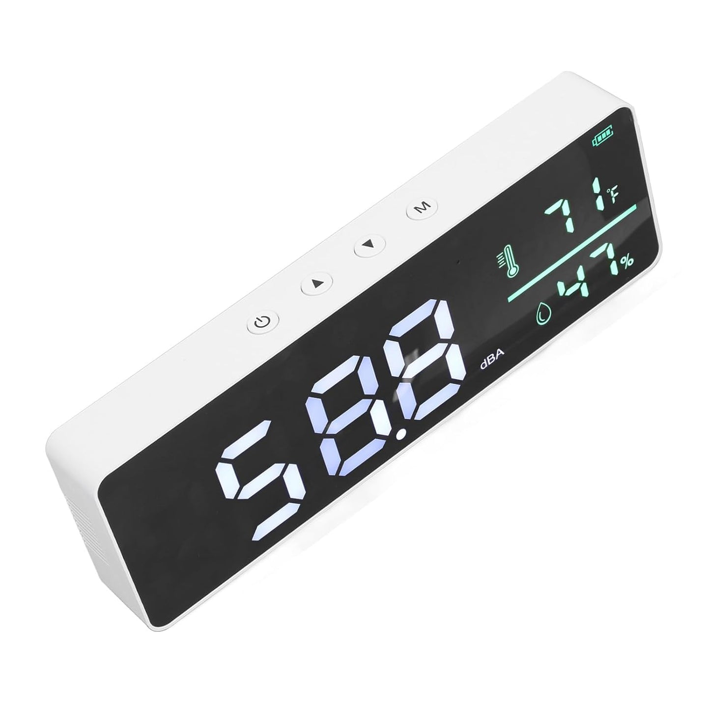 3 in 1 Decibel Meter, Sound Level Reader, Humidity and Temperature Monitor 30-130dBA - LED Display, Sensor, Ideal for Indoor and Outdoor Use