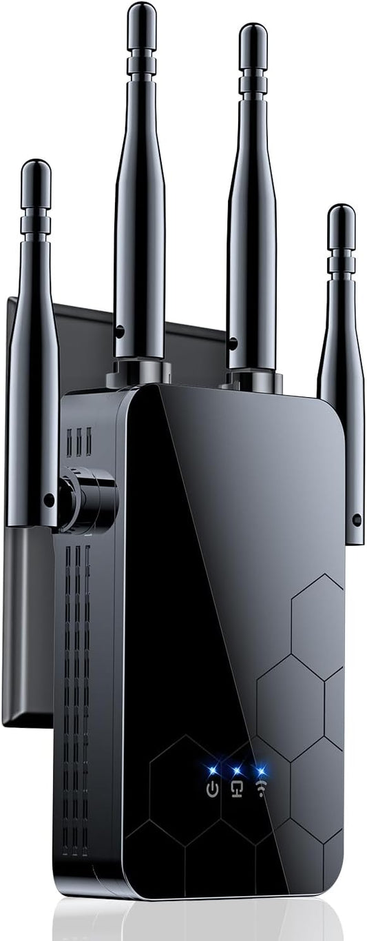 2026 WiFi Extender Internet Booster, 10000 Sq.ft Long Range Repeater Wireless Routers Amplifier, Mesh Wi-Fi 80% Faster | Broader Than Ever, Support More Network Devices at Home, 1-Tap Setup