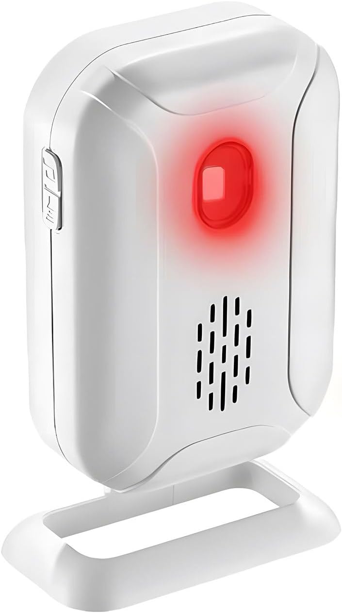 GREENCYCLE Motion Sensor Alarm Receiver, Pair with Magnetic Door Alarm Sensor (ASIN: B07HQD6BH6) or Motion Receiver(ASIN: B07HQ8QYZ7 ),1 Receiver, Can't use Separately