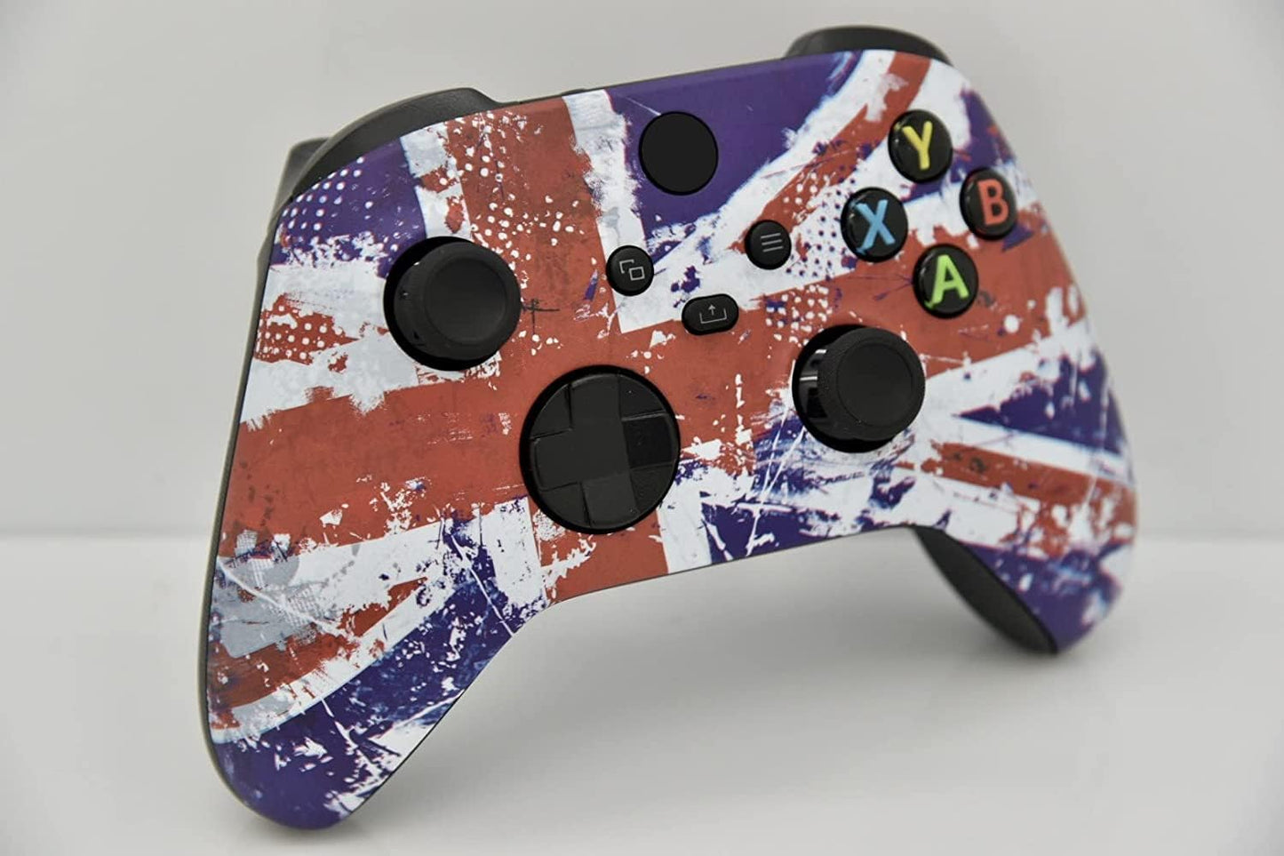 Hand Airbrushed Fade Custom Controller Compatible with Xbox Series X/S & Xbox One (U.K Flag)