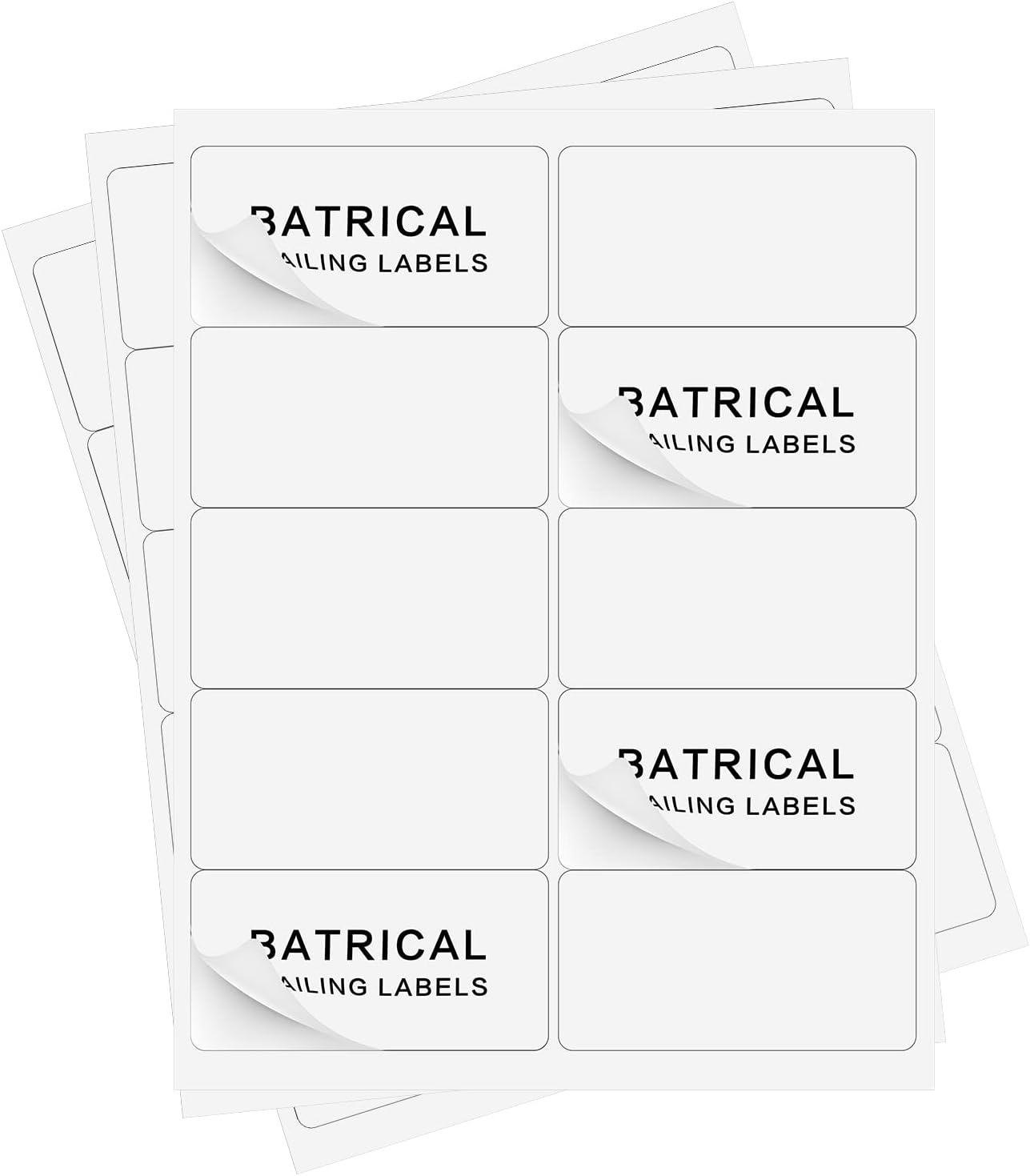 2"×4" Shipping Labels 1000 Labels Sticker Paper for Laser/Ink Jet Printer mailing Labels 8.5"×11" White 10 per Sheet