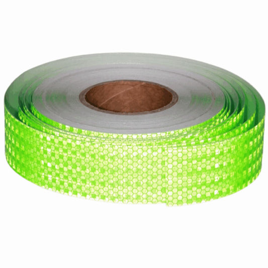 Green Reflective Tape Outdoor Waterproof 2 inch Wide, High Visibility Warning Industrial Marking Tape, Safety Stickers (168 feet)