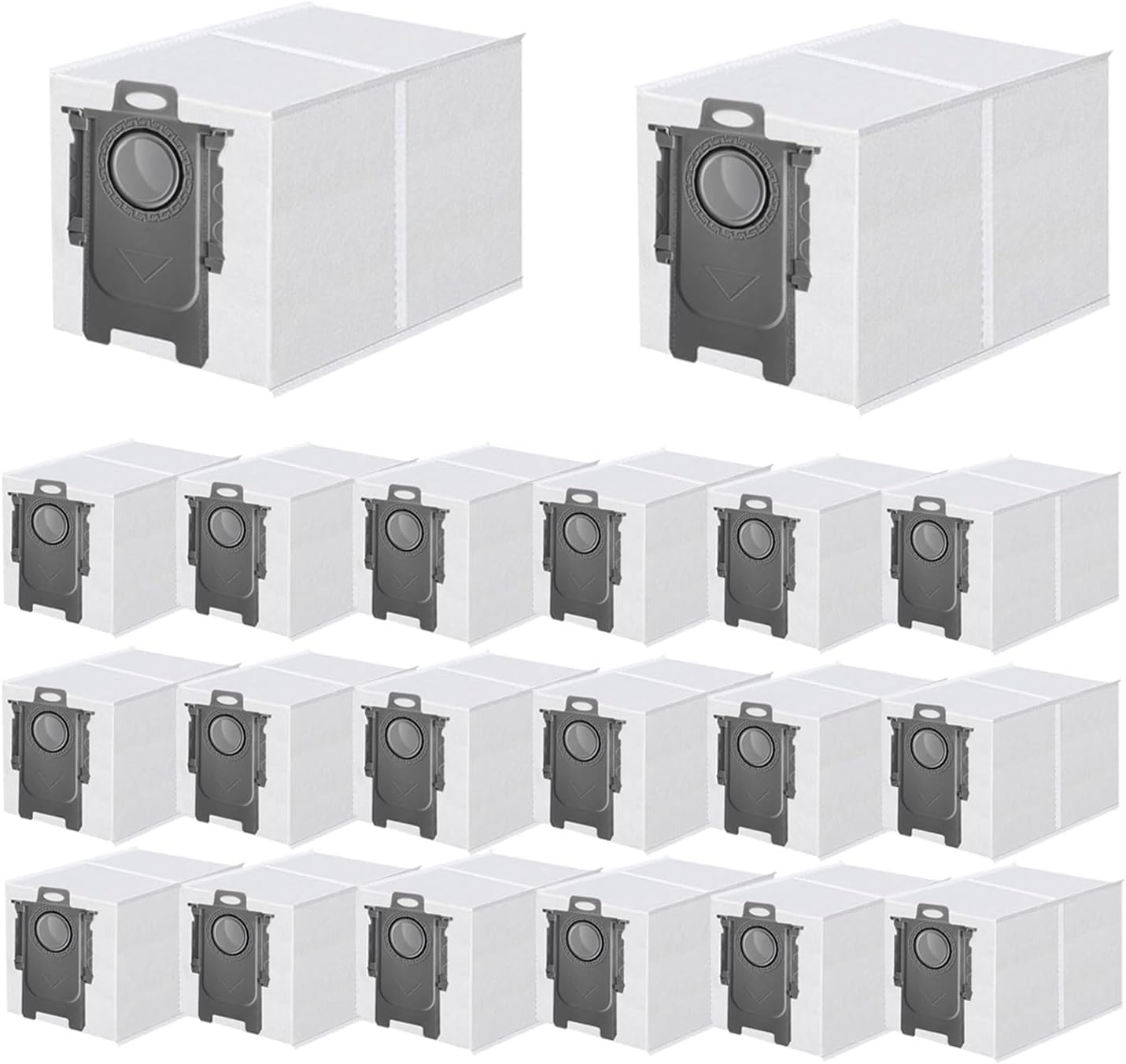 20 Pack Dust Bag Replacement for Roborock QV 35A/Qrevo S5V/Saros 10/ 10R/Q Revo/Qrevo S/Qrevo Pro/Qrevo MaxV/Qrevo Master/Qrevo Plus/S8 Max Ultra/S8 MaxV Ultra/Qrevo Slim Vacuum Cleaner, 3L Capacity