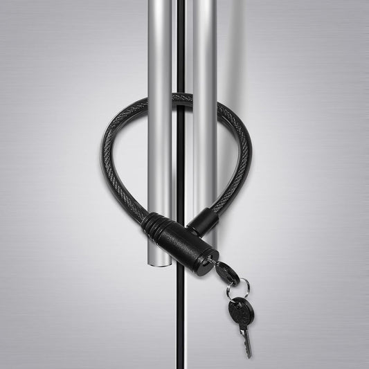 2 Pack Fridge Lock, Childproof Refrigerator Lock with Keys for French Door Fridge and Cabinet
