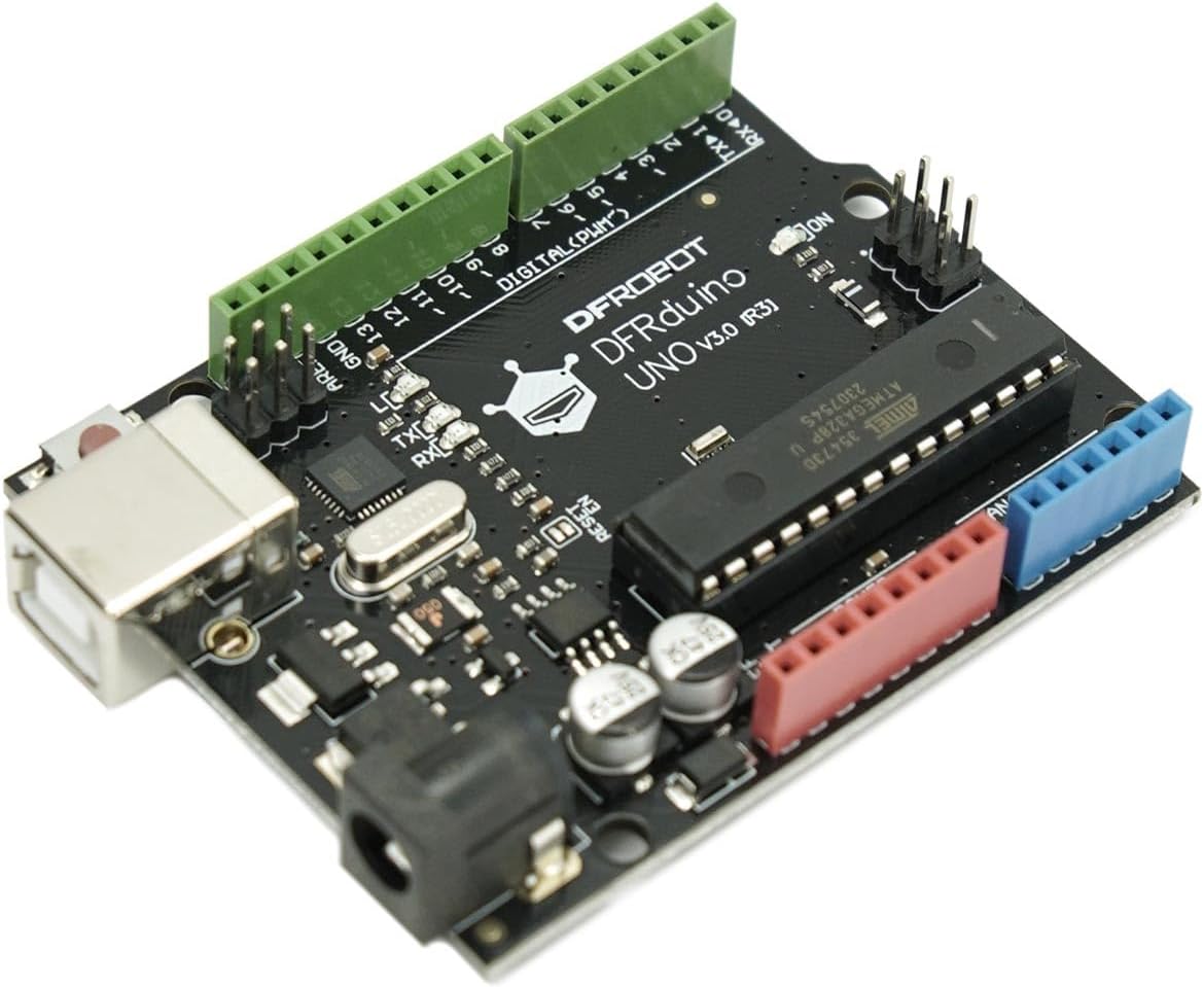 DFRobot Basic Electronics Starter Kit for Beginners - with UNO R3 Board, Compatible with Arduino IDE, 83 Labeled Components & 12 Step-by-Step Tutorials - Frustration-Free for College STEM