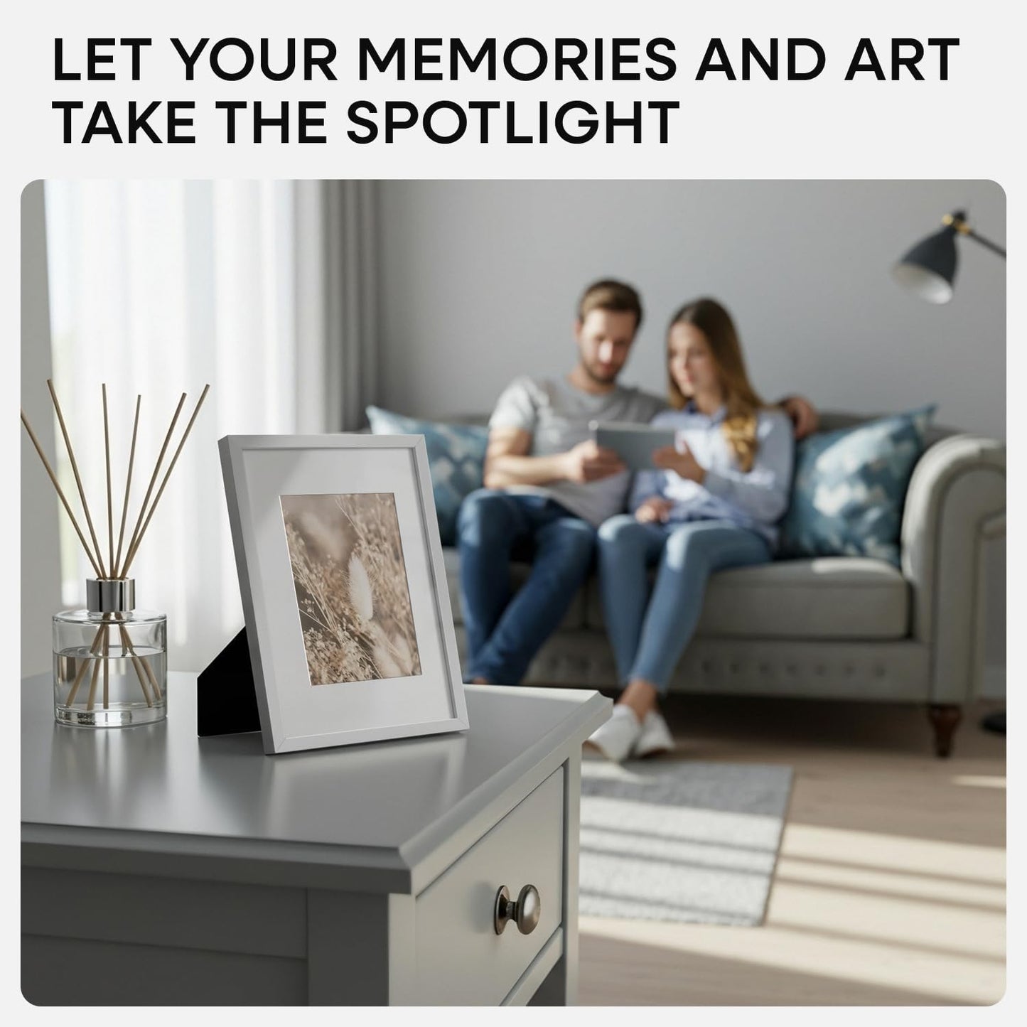 Homeforia A5 Picture Frame Silver, High End Metal 5.8 x 8.3 Frame Matted to 4.1 x 5.8 Art, A5 Frame with Mat A6, 5.8x8.3 Poster Frames, 8.3x5.8 Size Display Frames, Tempered Glass, Wall Kit, Set of 3