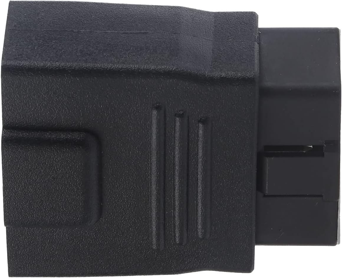 16Pin OBD2 Plug Adapter Male to Female, Universal OBD2 Connector, ABS Plastic Diagnostic Line Plug with Full Power, Car Accessory for Fault Check and Code Reader
