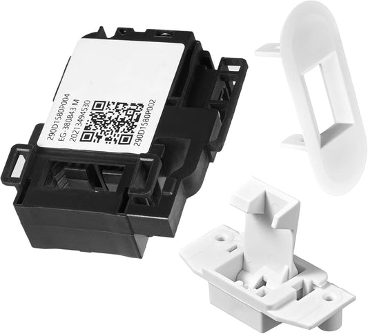 (𝟐𝟎𝟐𝟓 𝐔𝐩𝐠𝐫𝐚𝐝𝐞𝐝) WH01X27954 Washer Lid Lock Switch WH01X24381 Washer Lid Lock Bezel WH02X24399 Washer Lid Lock Striker - Compatible with GE Hotpoint Top Load Washer Replacement (3 PACKS)