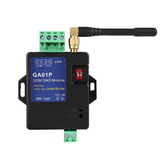 1-Channel GSM SMS Alarm, Power Failure Alert, Customizable Alarm Message, Smart & Slim Design, Wide Sensor Compatibility with Door Magnetic Switch, Gas Detector, Water Level Sensor