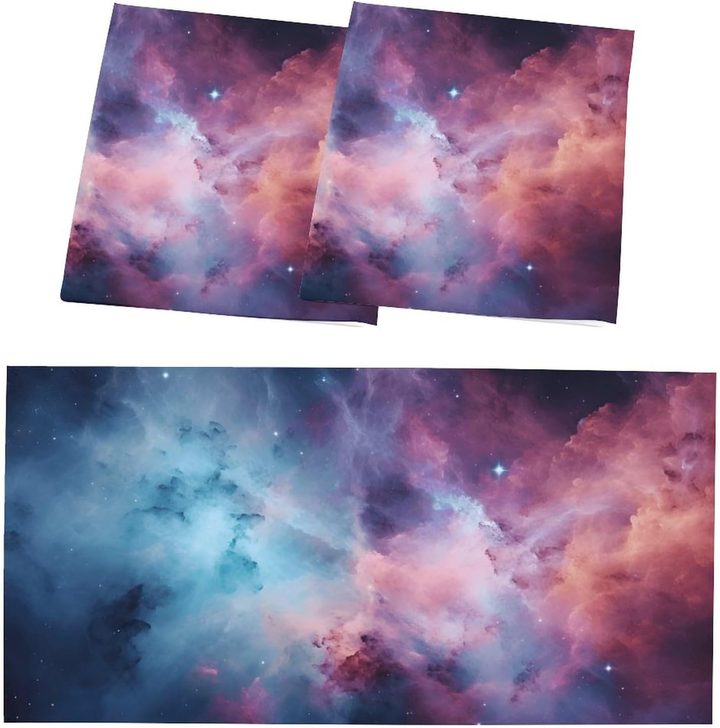 2PCS Fluorescent Light Cover for Ceiling Light Classroom-Starry Night Patten Magnetic Light Cover Shade Panel,Decorative Film Filter for Reducing Harsh Glare Flicker Home School Office Decorations