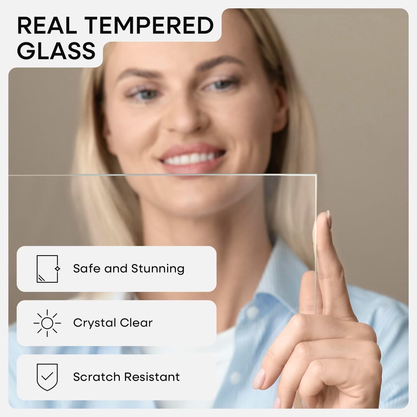 Homeforia A3 Picture Frame Wood, High-End Natural Oak 11.7 x 16.5 Wooden Poster Frames Matted to 8.3 by 11.7 Photo, A3 Size Light Wooden Frame with Mat A4 for Print, Tempered Glass, Wall Kit, Set of 1