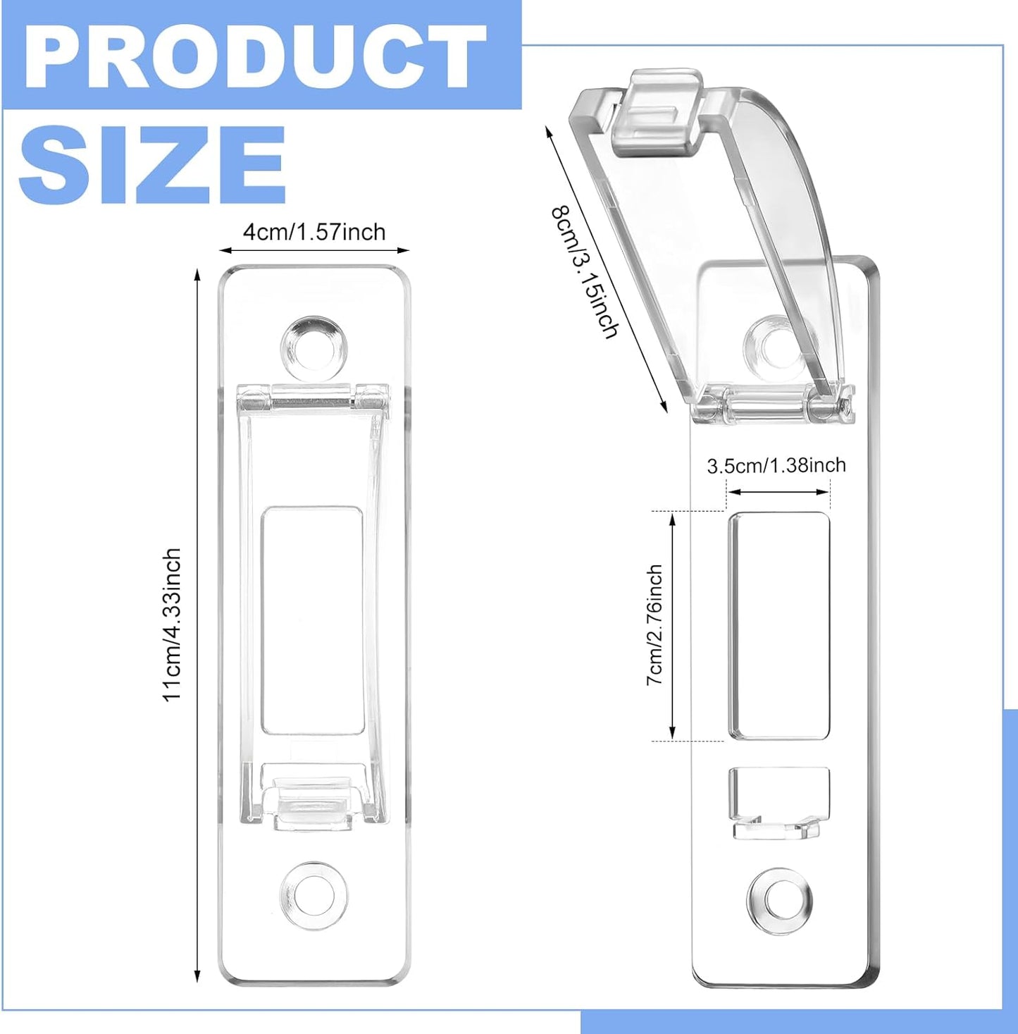 10 Pcs Light Switch Guard Cover Baby Child Proof Wall Light Switch Cover Guard for Rocker Protects Your Lights or Circuits from Being Accidentally Turned on or off by Children and Adults
