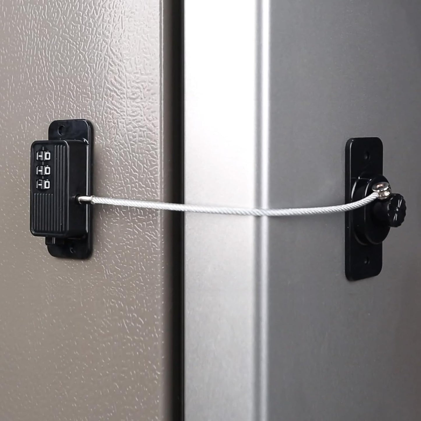 Heavy Duty Combination Refrigerator Lock (2 Pack) - Cabinet Locks Baby Proofing, No Drilling Adhesive Fridge Locks, for Fridge, Cabinets, Drawers, Window and Child Safety Cabinet Lock