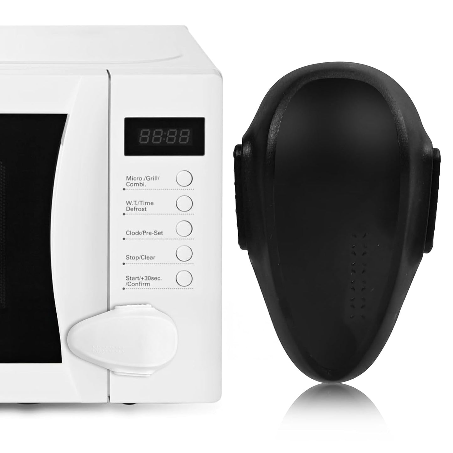 1 Pack Oven Lock for Baby Proofing - Heat Resistant, No Drill Adhesive Stove Door Lock, Child Safety Oven Lock (Black)