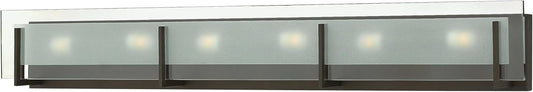 Hinkley Latitude Collection 37.5" Six Light 360W G9 Bathroom Vanity Fixture, Oil Rubbed Bronze