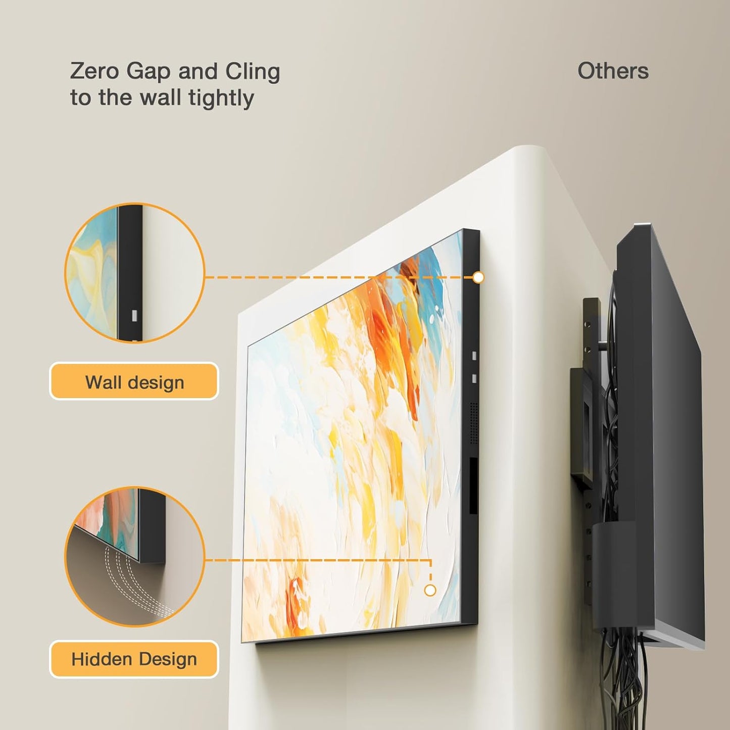 100inch Ultra-Slim Bezel-Less Digital Signage Display 4K HD 500 Nits Wall-Mountable Digital Signage Monitor 4+64G Android System HDMI Connectivity Ideal For Wayfinding Advertisingand More