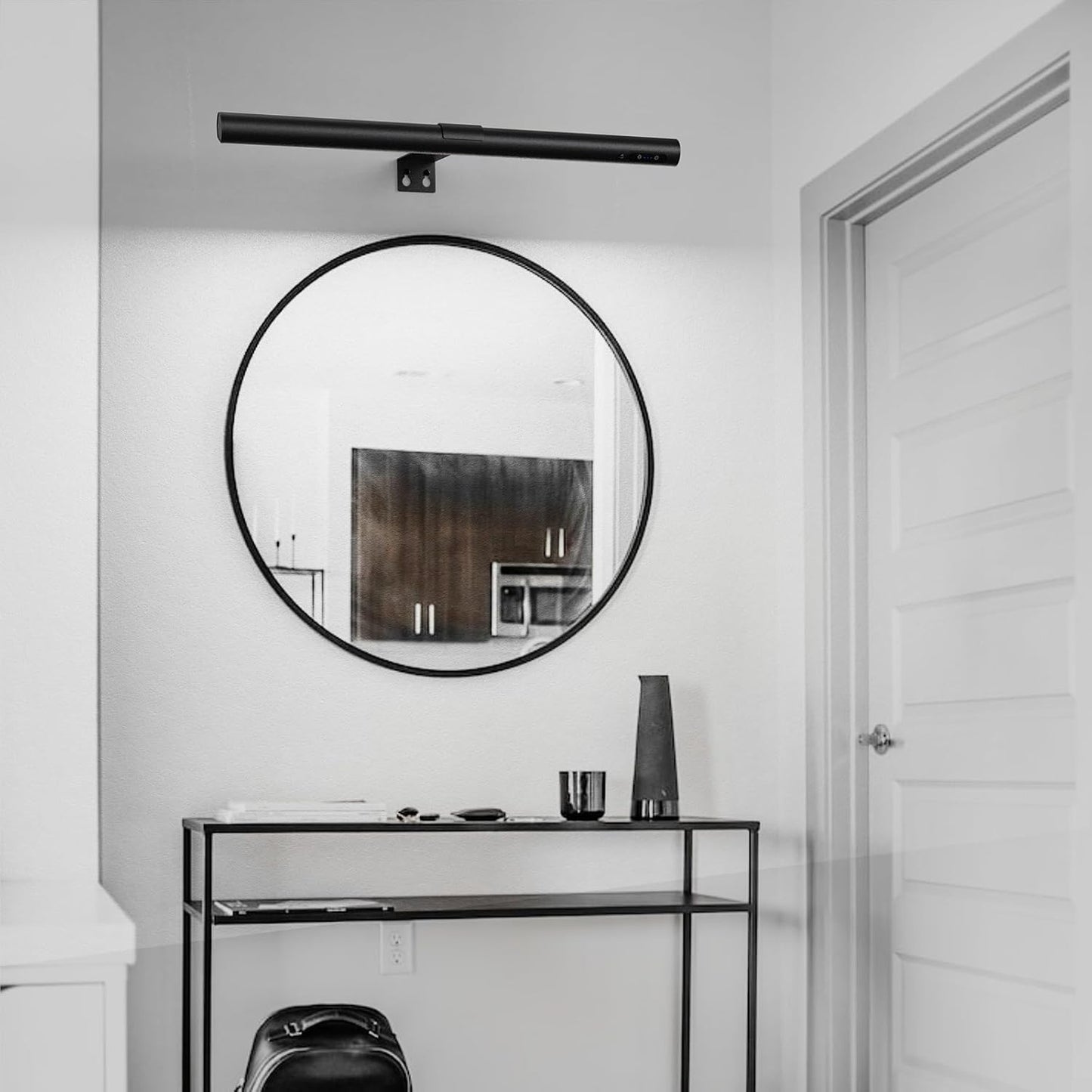 19.7inch Battery Operated Wireless Picture Light，Remote Control Painting Display Lights, Rechargeable Wall Lights with Three Modes and Power Display for Art Frame