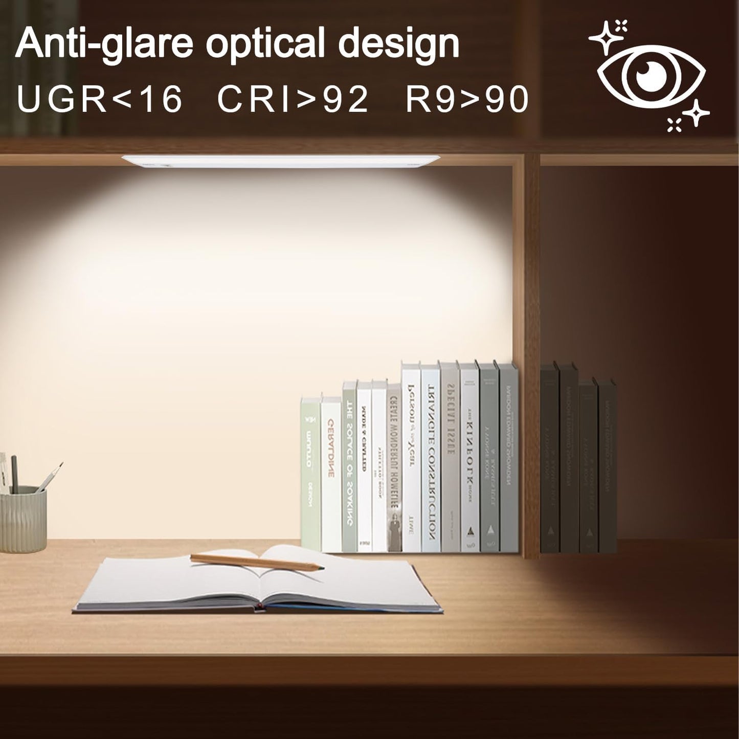 Ansen 3Packs of Under Cabinet Lights for Kitchen, 24in 18W 1237LM, Dimmable Hardwire Led Light for Closet, CRI>92, R9>90, 3 Color Temperature 3000K/4000K/5000K(Warm White, Cool White, Daylight)