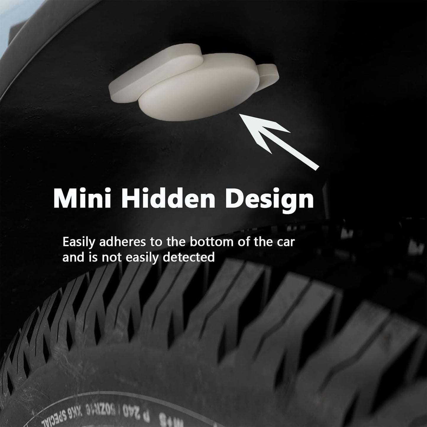 GPS Tracking Devices, 1PCS Tracker Device for Vehicles Work with Find My (iOS Only), Car Tracker Device Hidden with Magnetic Case, No Monthly Fee, Mini Car GPS Tracker (White)