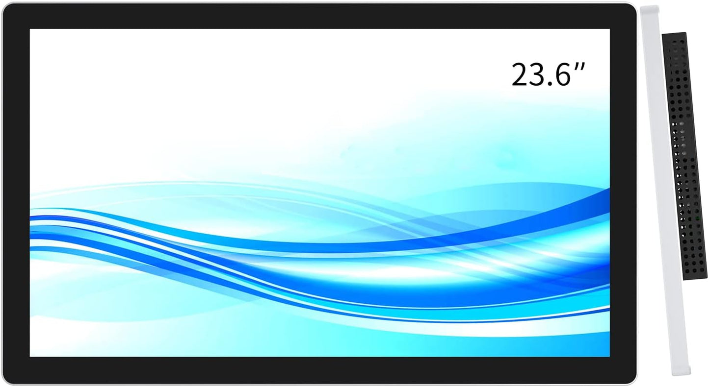 GreenTouch 23.6 Inch Aluminum Frame Wall Touch Screen LCD Monitor Open Frame LCD Display - HDMI/VGA/DVI-1920 * 1080 @60Hz