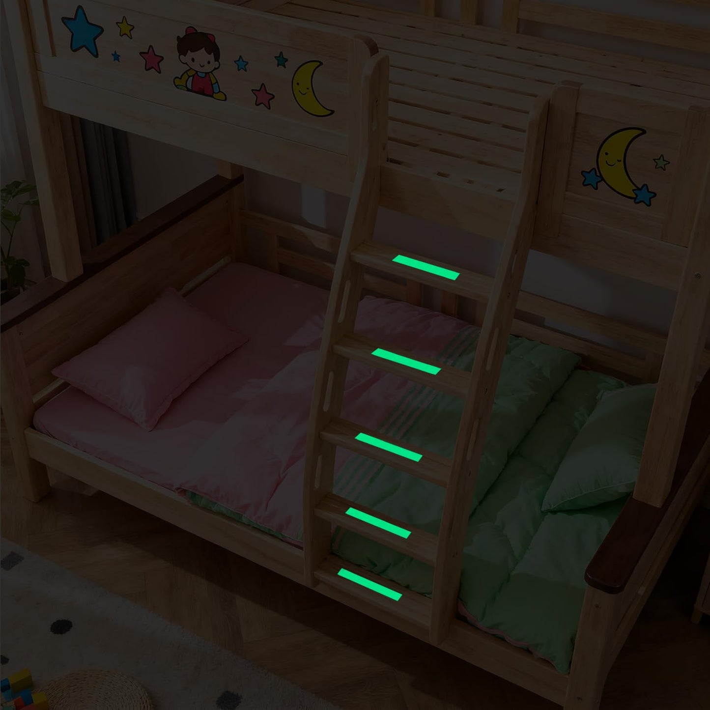 High Brightness Glow in The Dark Tape for Safety Marking, Art Craft DIY, Christmas Deco and Party Accessories. Non-Toxic Adhesive, Waterproof Rechargeable Luminous Tape (1 in X 30 ft)