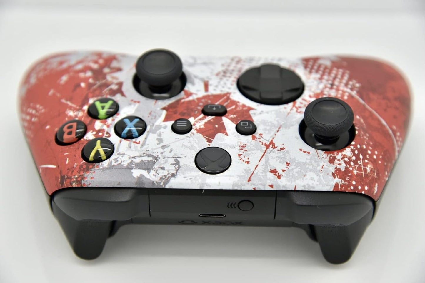 Hand Airbrushed Fade Custom Controller Compatible with Xbox Series X/S & Xbox One (Series X/S Canadian Flag)