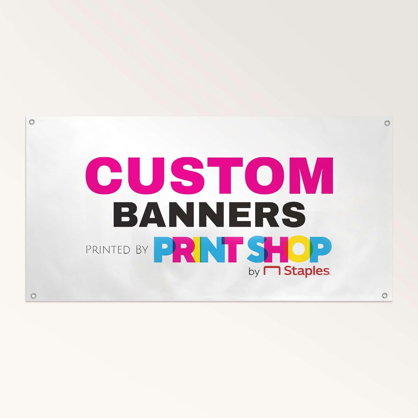 Staples Custom Scrim Vinyl Banner - 24W" x 48L" Quote Banner with 4 Grommets - Durable Outdoor Sign for Events, Promotions, and Business Advertising (Pencils)