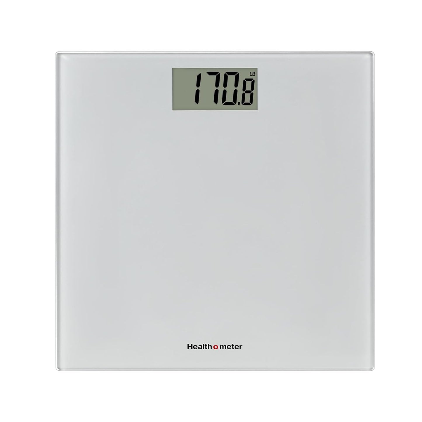 Health o meter Compact Digital Glass Bathroom Scale – 450 lb Capacity, 4 Load Cells, 3.2" LCD Display, Tempered Glass Platform, Auto Shut-Off, Low Battery Indicator, Non-Skid Feet, 5-Year Warranty