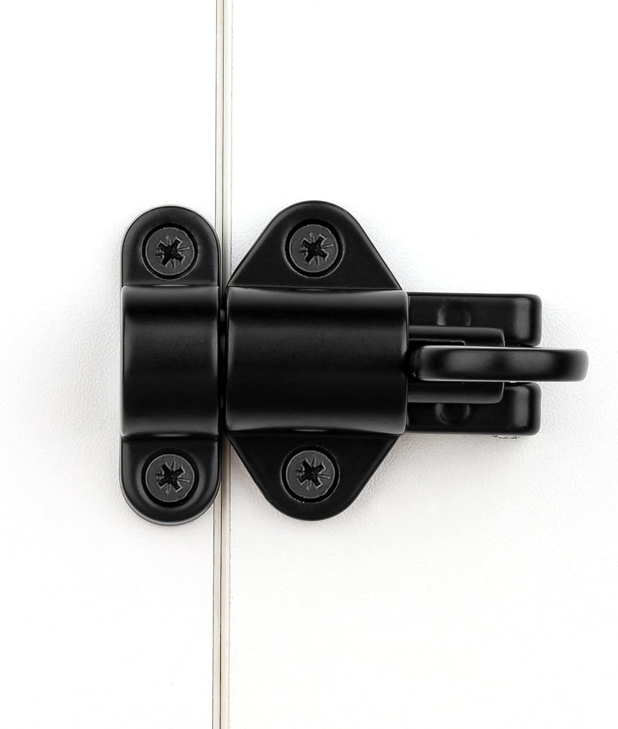 13 Packs Self-Closing Latches，Black Spring Door Lock，Resilient Bolt Latch Aluminum Alloy Safety Automatic Spring Barrel Door Lock with Screws，Used for Wooden Door，Wooden Window and Cabinet etc